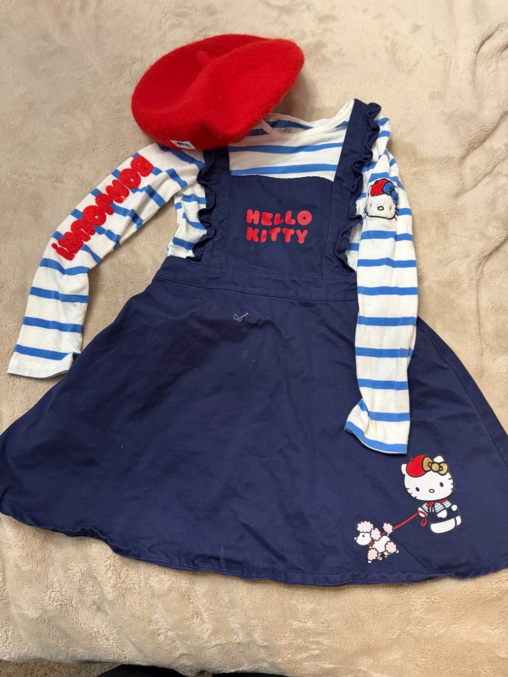 Hello Kitty Navy Blue and Red Girls Matching Set